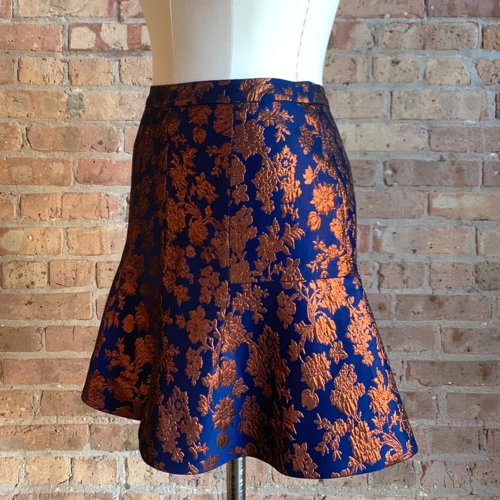 J.Crew COLLECTION Metallic Brocade Skirt